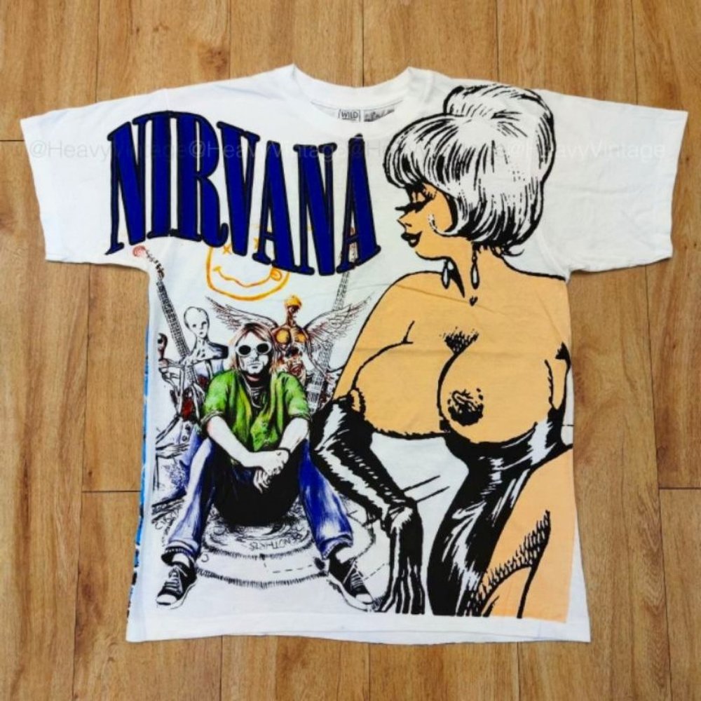 VTG bootleg overprint nirvana tee